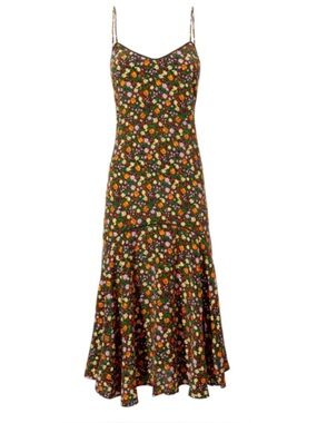 Ganni - Women’s Joycedale Marina Floral Maxi Slip Dress - Size: EU 36 / Small